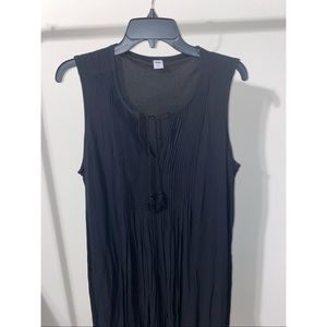 Old Navy Black Dress with Pleat Front
